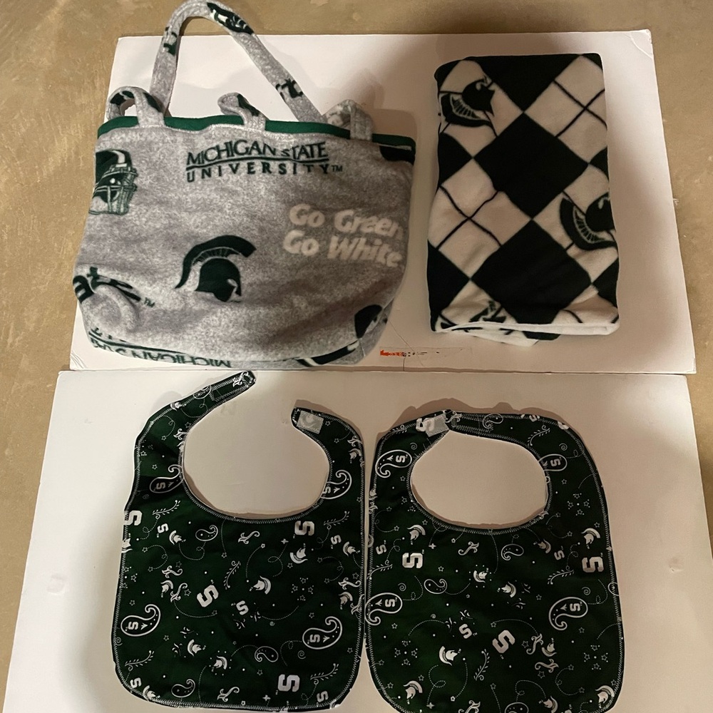 Michigan State University Kids Matching Set - Green and White